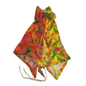 Farm Rio Beach Wrap Sarong Skirt Swimsuit Cover Up Dress S NWT $220 Painted Bird